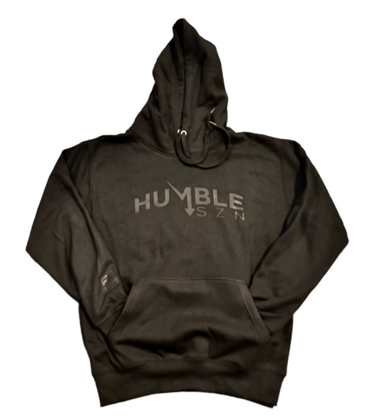 HUMBLE SZN BLACK IN BLACK HOODIE