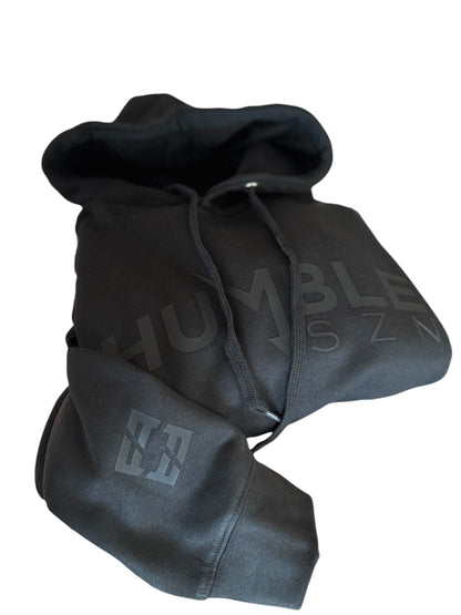 HUMBLE SZN BLACK IN BLACK HOODIE